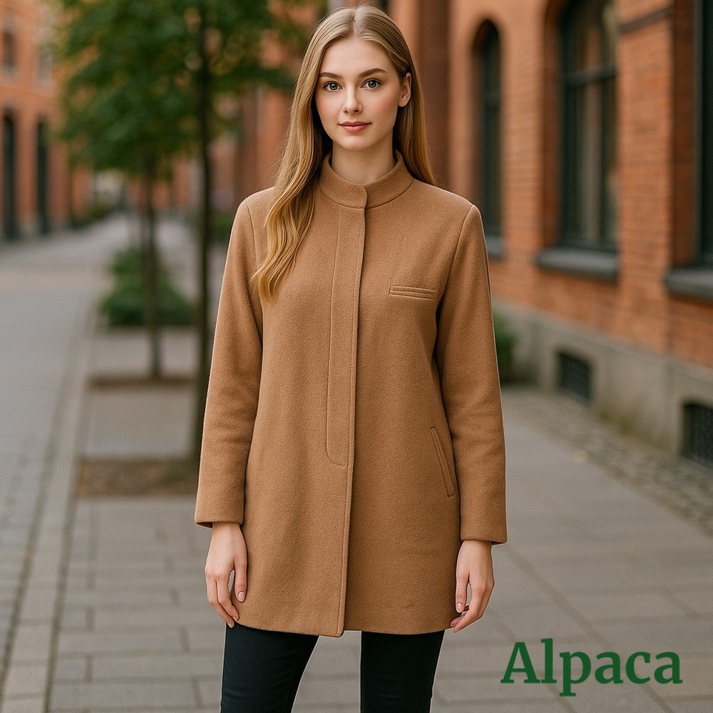 Vintage Paderes Alpaca Camel Colored Car Coat Size Medium